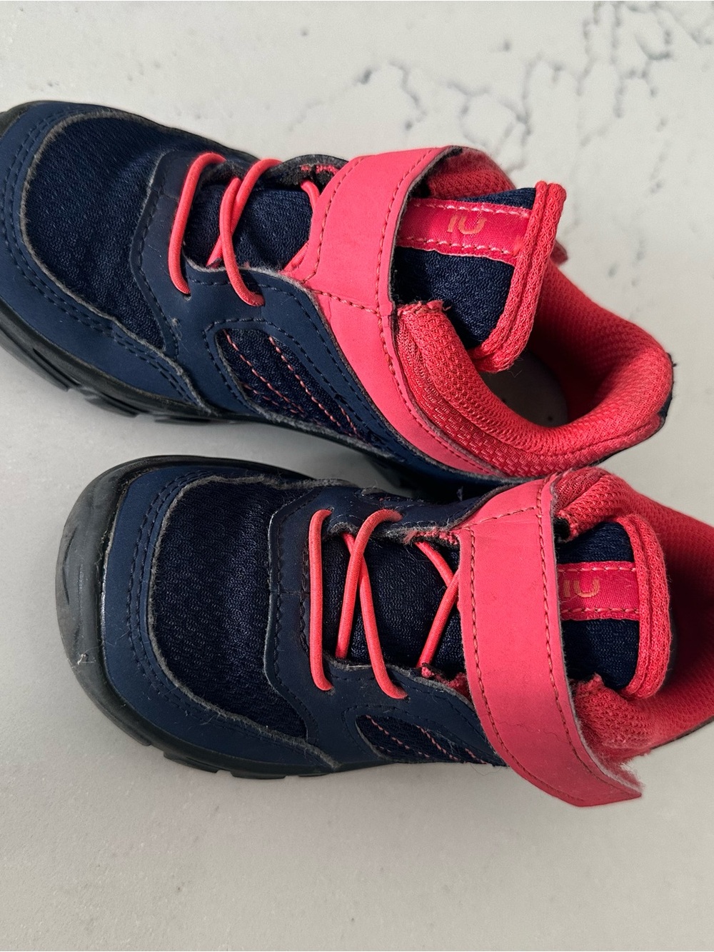 Quechua Kids Navy and Red Athletic Sneakers - Comfortable Everyday Shoes